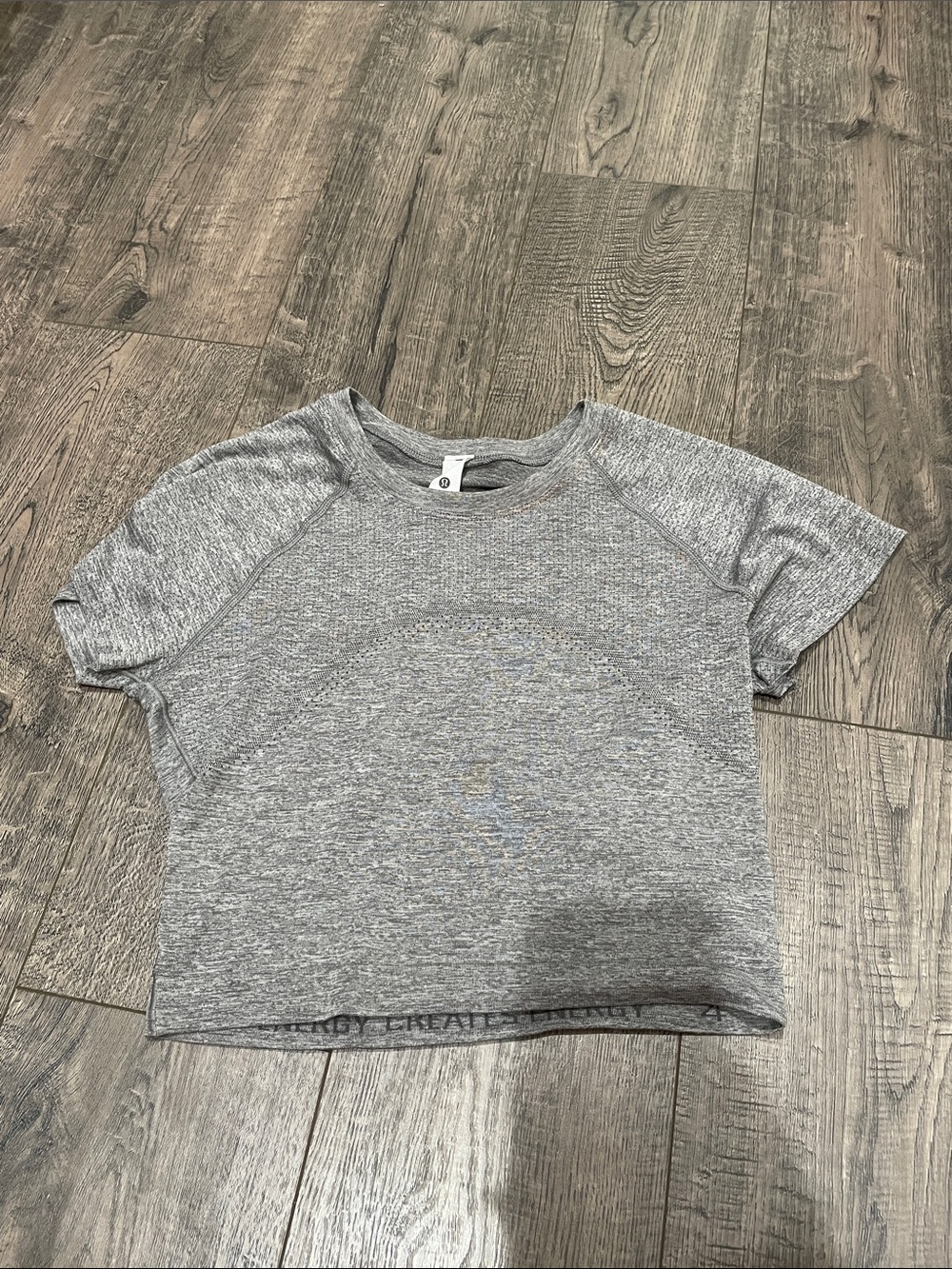 lululemon athletica Light Gray Heather Crew Tee